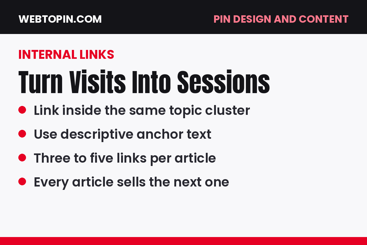Card: internal links that turn visits into sessions