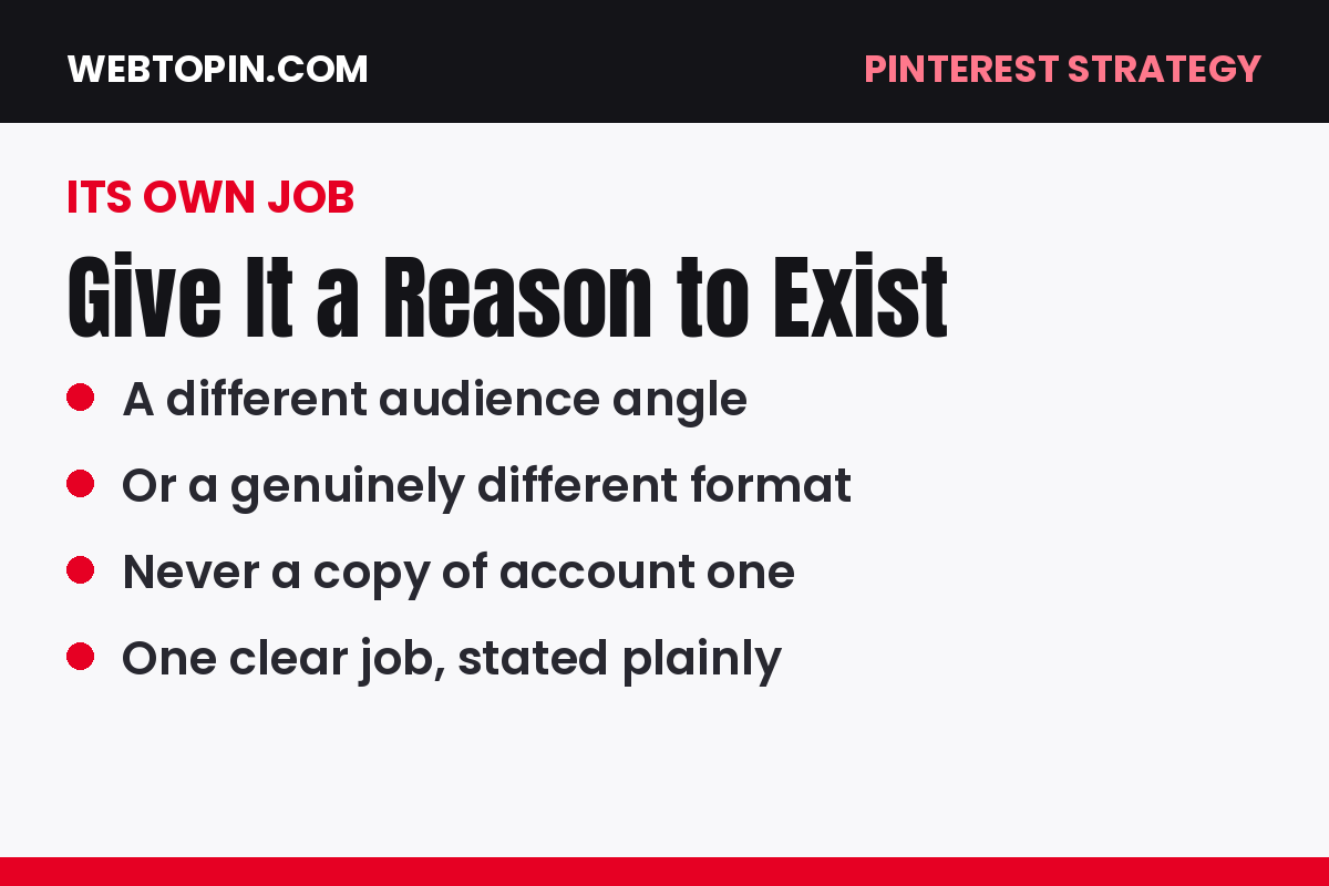 Card: give the second account its own job